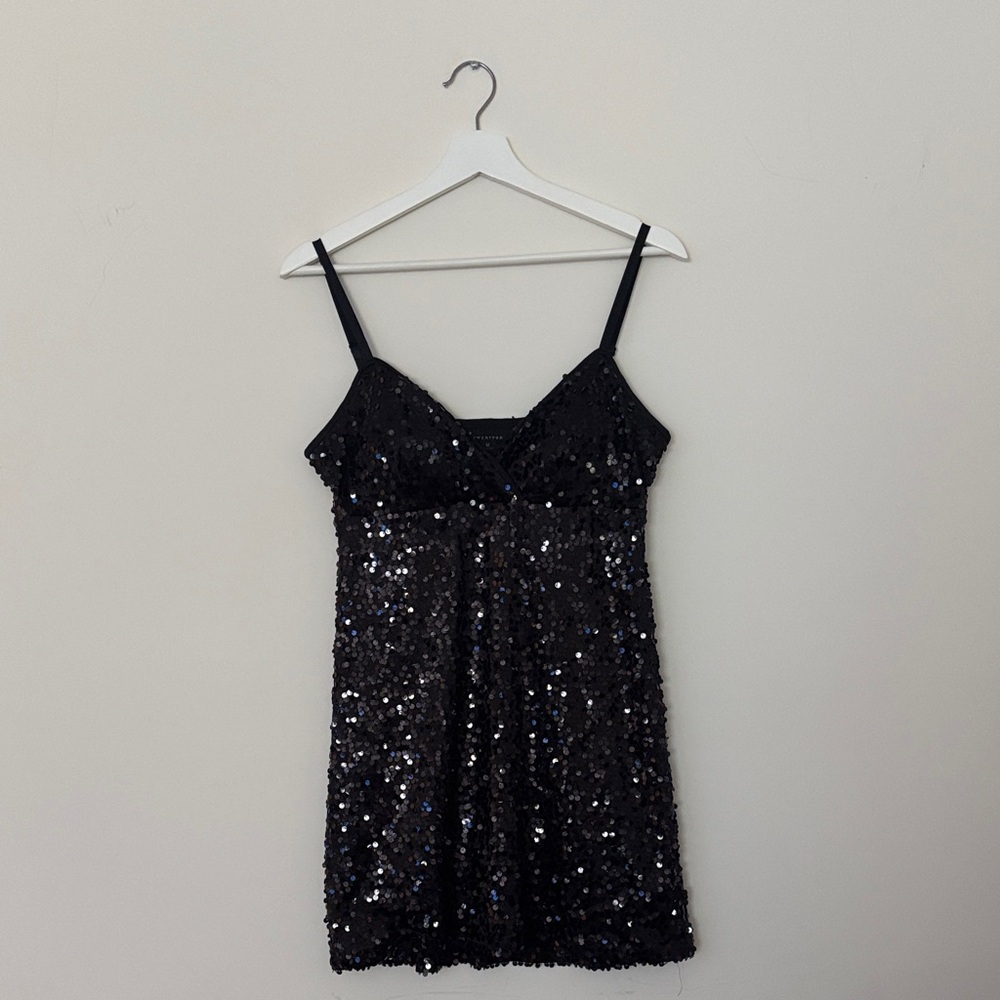 Classic Black Sequin Dress